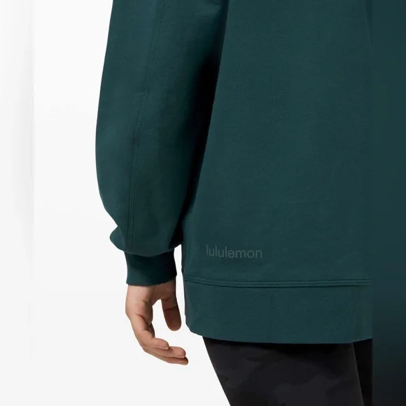 Women’s Lululemon Perfectly Oversized Crew Submarine Color Sweatshirt - Size 8 - Picture 2 of 13